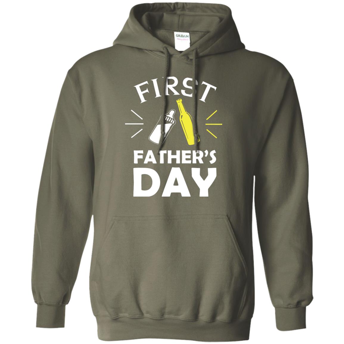 First Father's Day Shirt Military Green