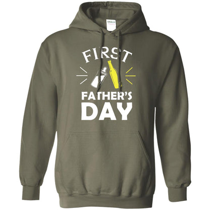 First Father's Day Shirt Military Green