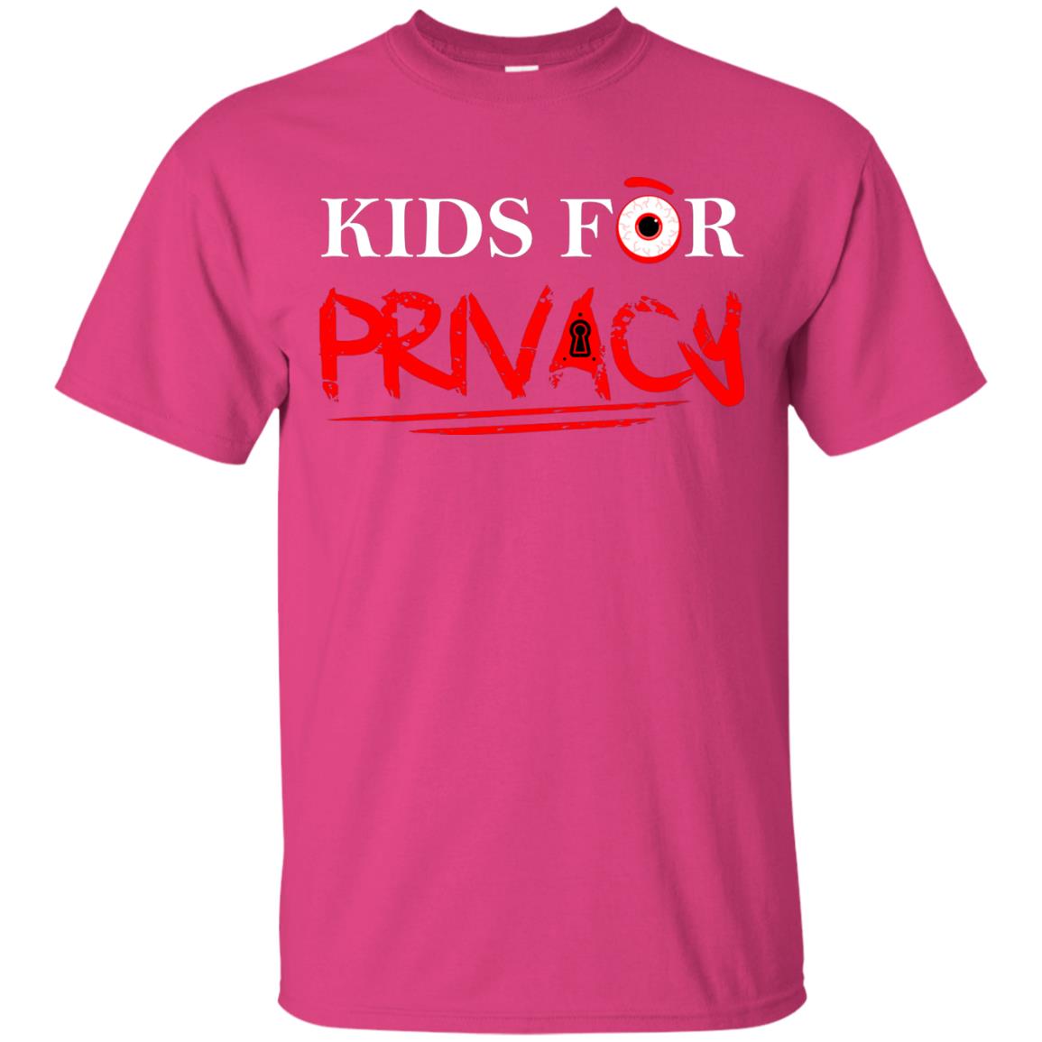 Kids For Privacy Family T-shirt Heliconia
