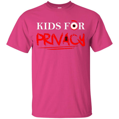 Kids For Privacy Family T-shirt Heliconia