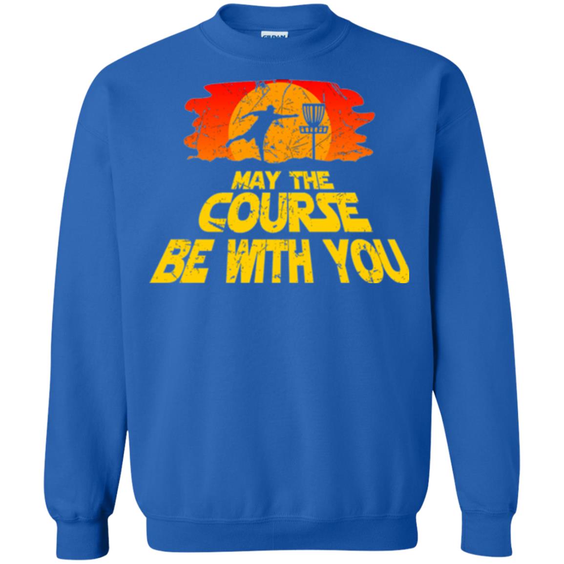 Disc Golf T-shirt May The Course Be With You Royal
