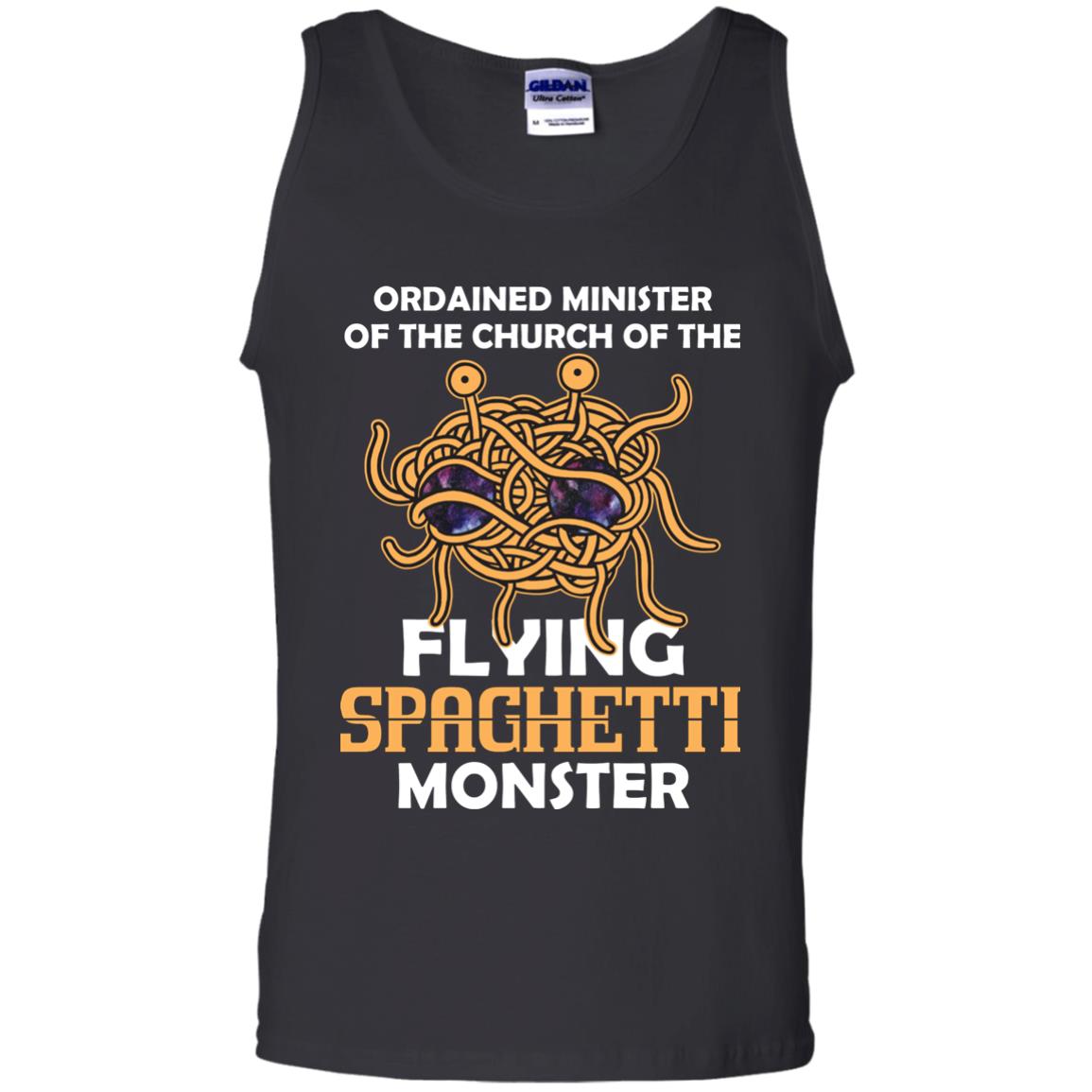 Ordained Minister Of The Church Of The Flying Spaghetti Monster Pastafarian T-shirt Black
