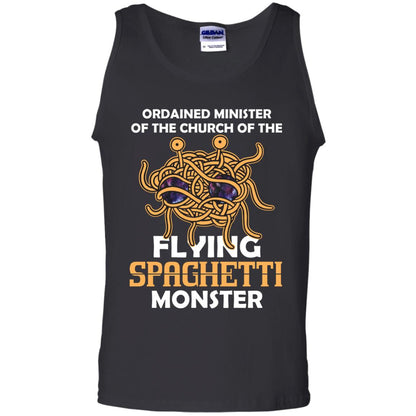 Ordained Minister Of The Church Of The Flying Spaghetti Monster Pastafarian T-shirt Black