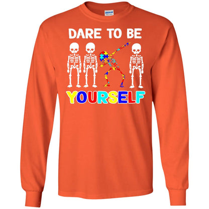 Dare To Be Yourself Autism Awareness Shirt Orange