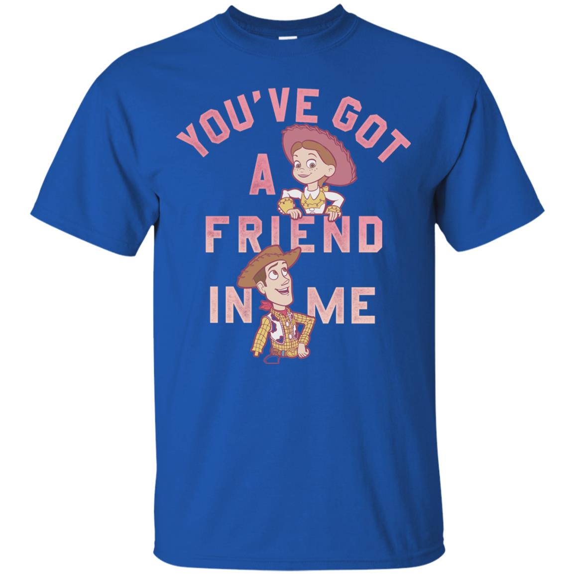 Toy Story Got A Friend In Me Cartoon T-shirt Royal