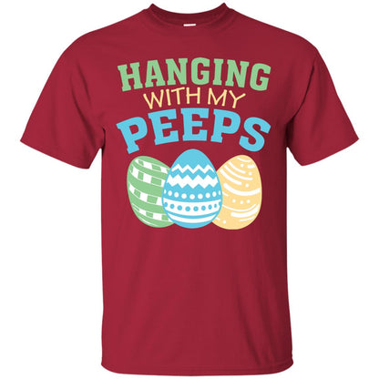 Hanging With My Peeps Easter Holidday 2018 T-shirt Cardinal
