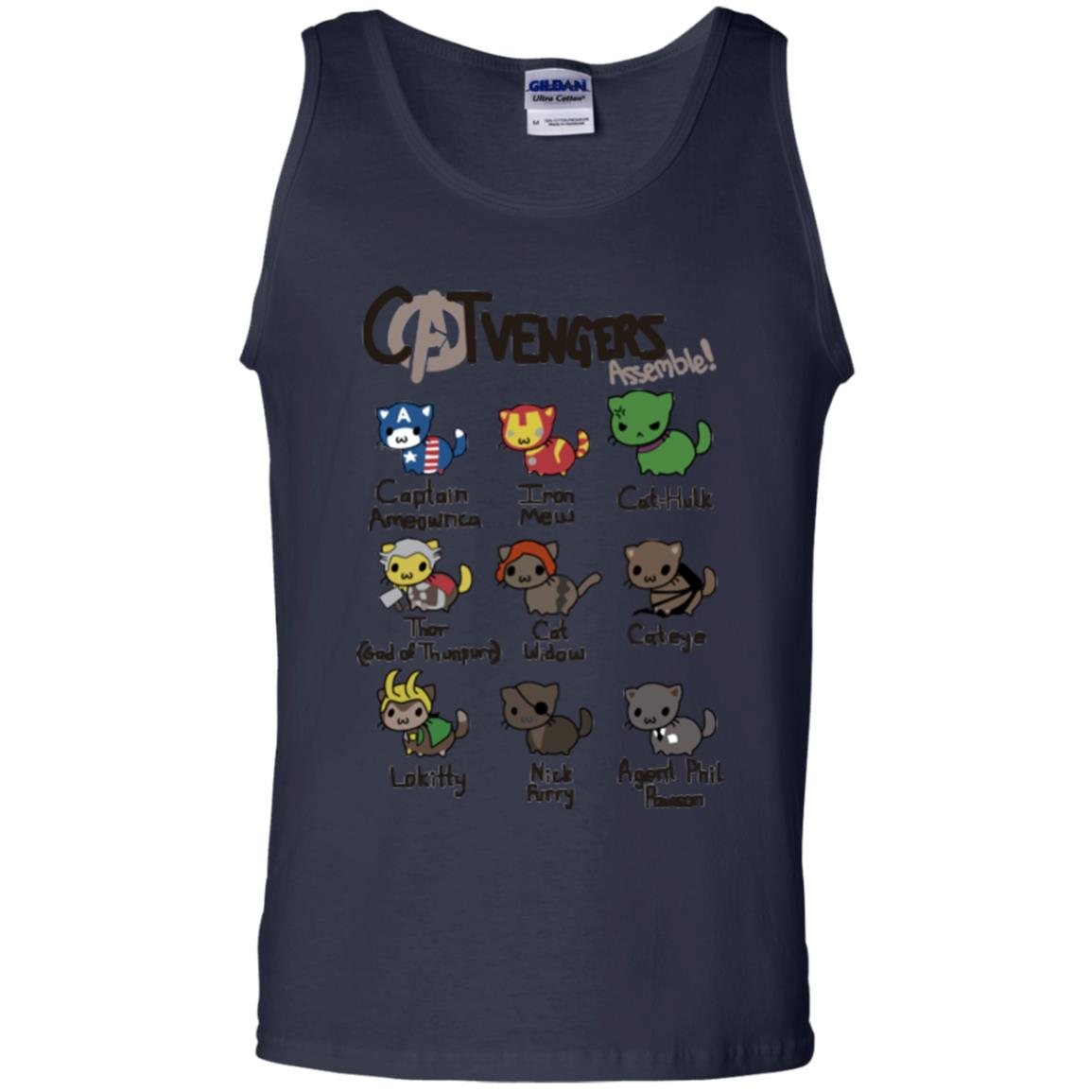 Catvengers Cat Lover Shirt Navy