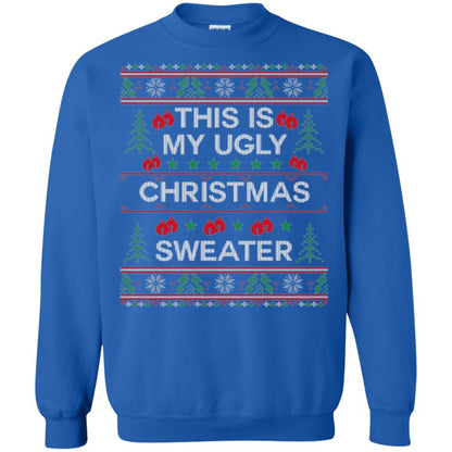 Christmas T-shirt This Is My Ugly Christmas Sweater Royal