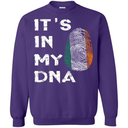 It's In My Dna Fingerprint Irish Ireland Gift Shirt Purple