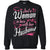 Just A Woman In Love With Her Husband Shirt For WifeG180 Gildan Crewneck Pullover Sweatshirt 8 oz.