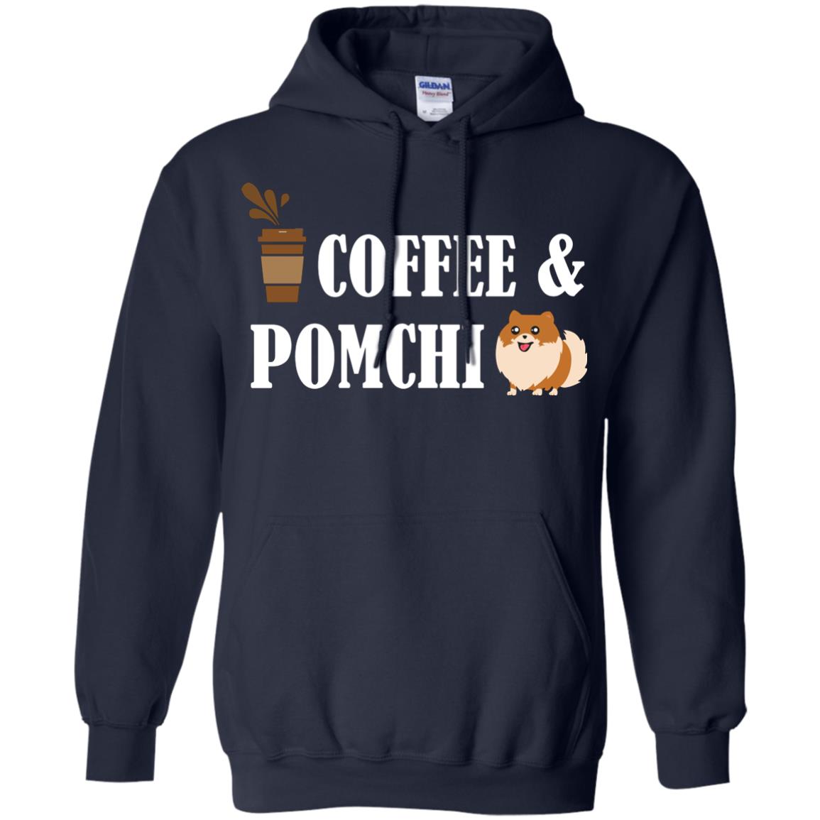Coffee And Pomchi Lover Shirt Navy