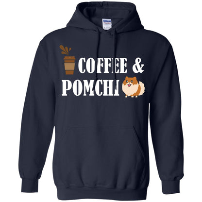 Coffee And Pomchi Lover Shirt Navy