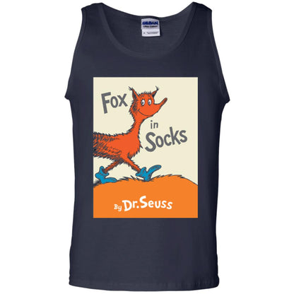 Dr. Seuss Fox In Socks Book Lover T-shirt Navy