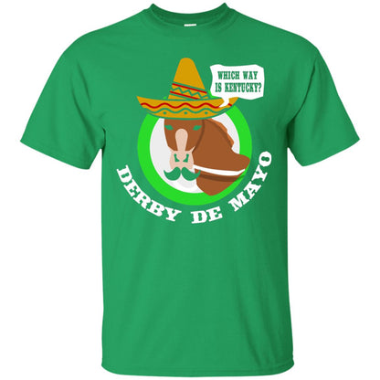Derby De Mayo Kentucky Sombrero Mexican Horse Race T-shirt Irish Green