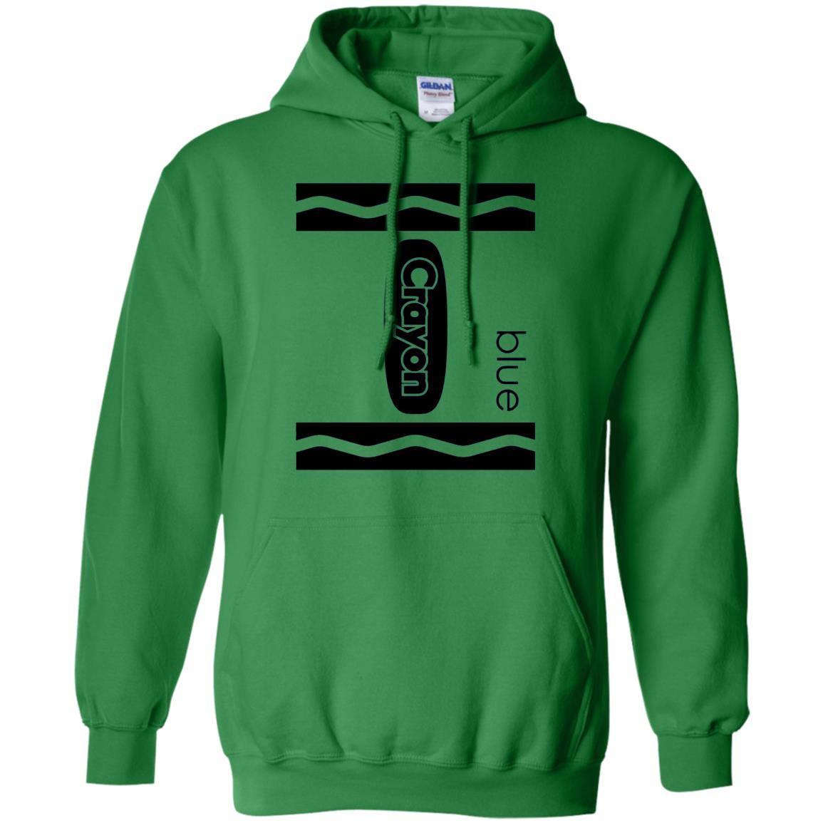 Blue Crayon Halloween Couple Friend Group Costume T-shirt Irish Green