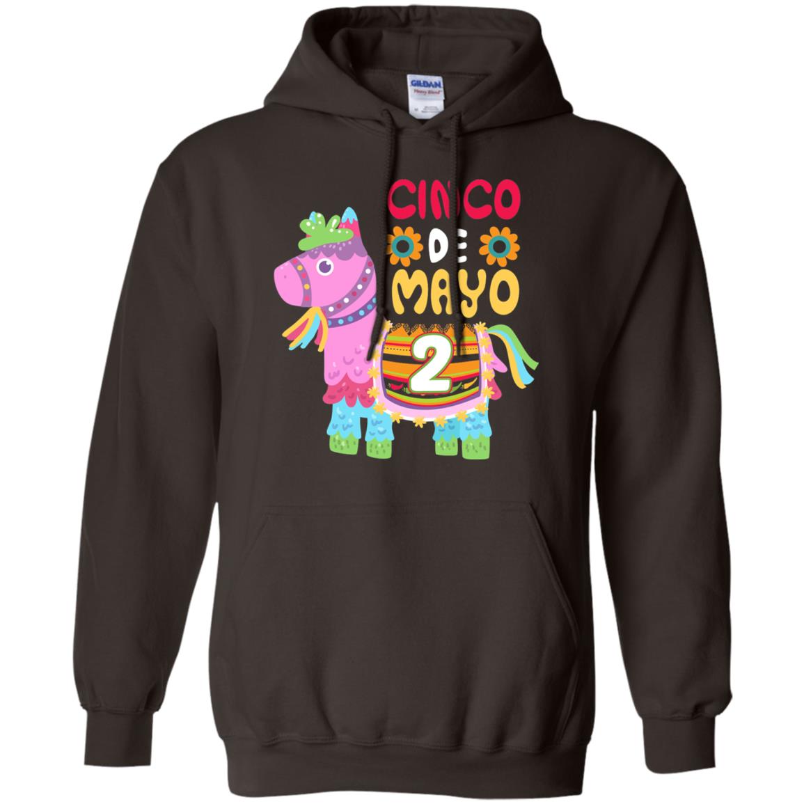 Cinco De Mayo Pinata Jockeys Horse Race 2nd Birthday T-shirt Dark Chocolate