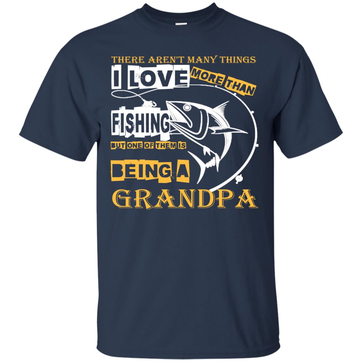 But One Of Them Is Being A Grandpa Papa T-shirt Navy
