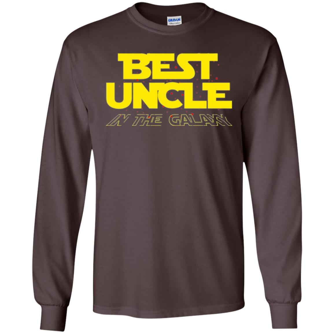 Uncle T-shirt Best Uncle In The Galaxy Dark Chocolate