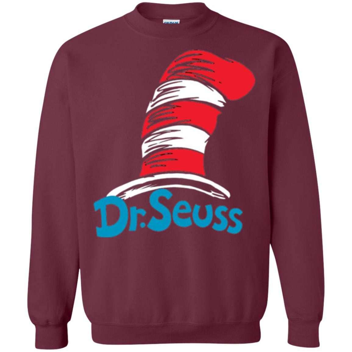 Film Lover T-shirt Dr. Seuss Hat T-shirt Maroon