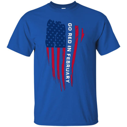 National Wear Red Day T-shirt Go Red In February Royal