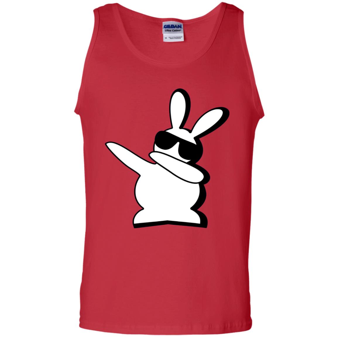Dabbing Hip Hop Bunny Easter Dab Rabbit Dance T-shirt Red