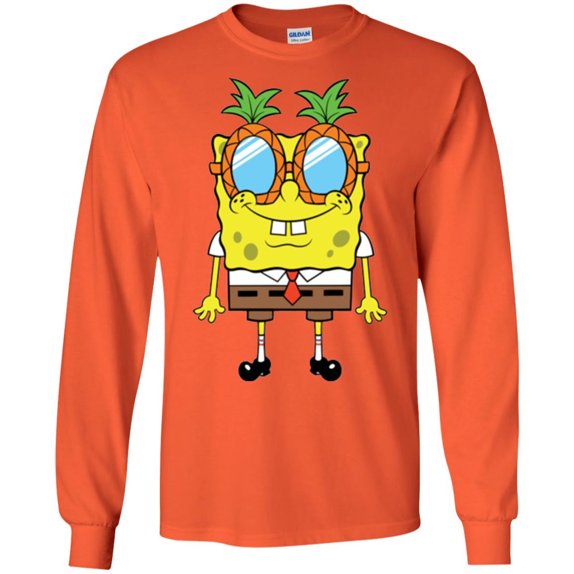 Nickelodeon Spongebob Squarepants Pineapple Glasses T-shirt Orange