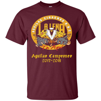 Baseball Lover T-shirt Aguilas Cibaenas Campeones 2017-2018 Maroon