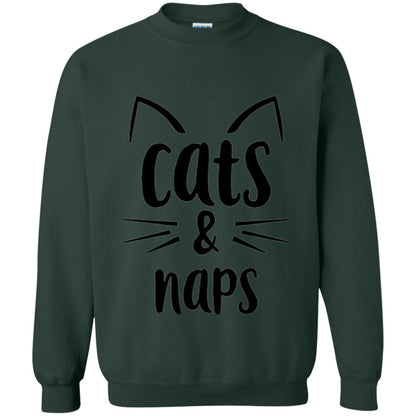 Cats And Naps Lovers T-shirt Forest Green