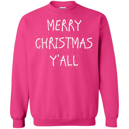 Christmas T-shirt Merry Christmas Y_all Heliconia