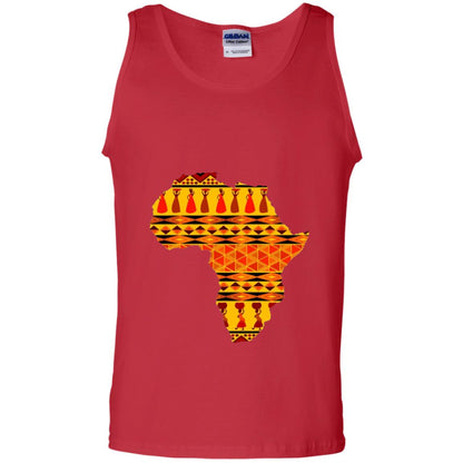 African Pride Ankara Tribal Pattern T-shirt Red