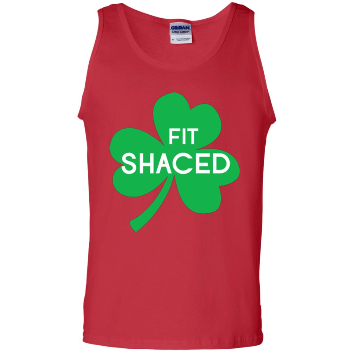 Saint Patrick's Day T-shirt Shamrocks Fit Shaced Red