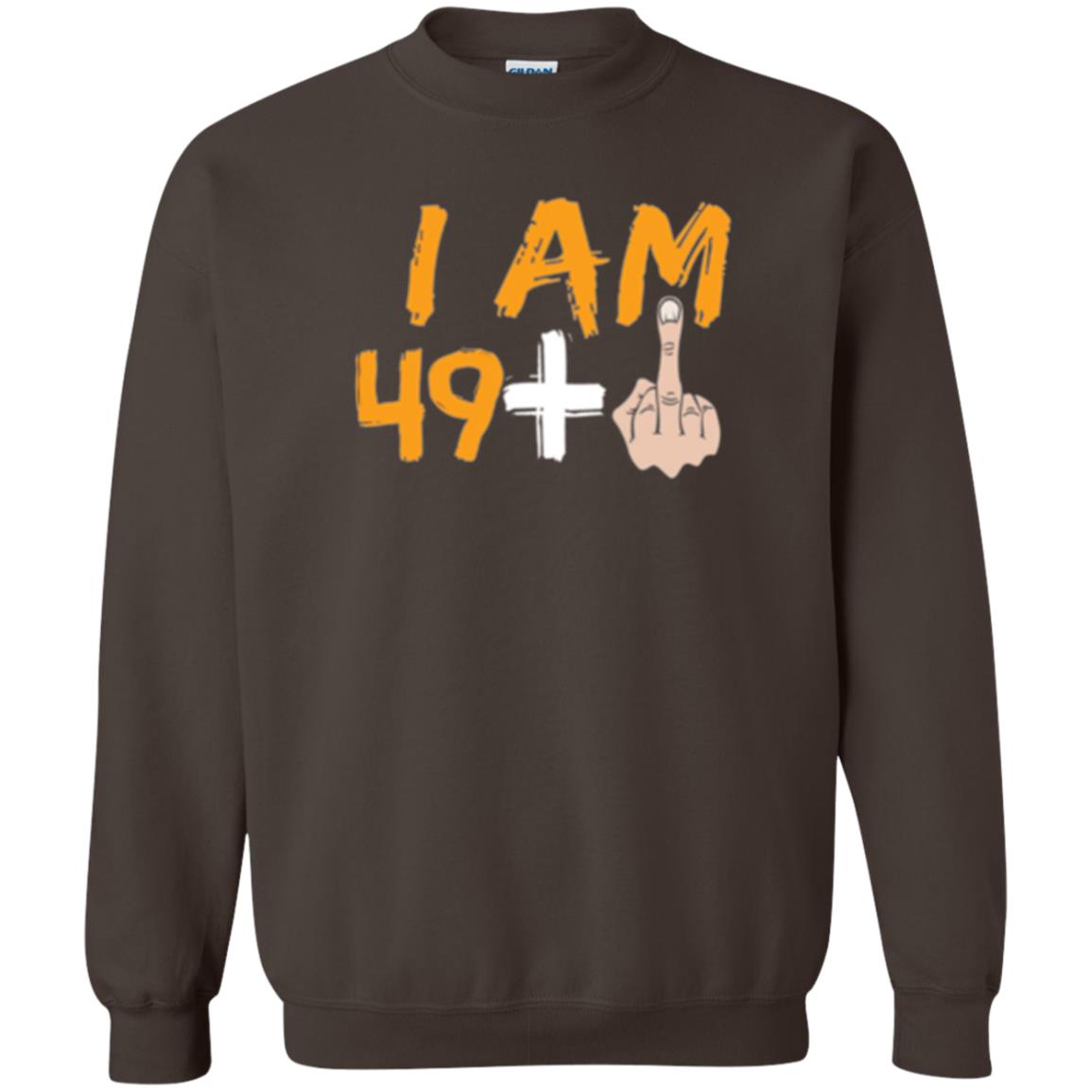 50th Birthday T Shirt I Am 49 Plus Dark Chocolate