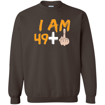 50th Birthday T Shirt I Am 49 Plus Dark Chocolate