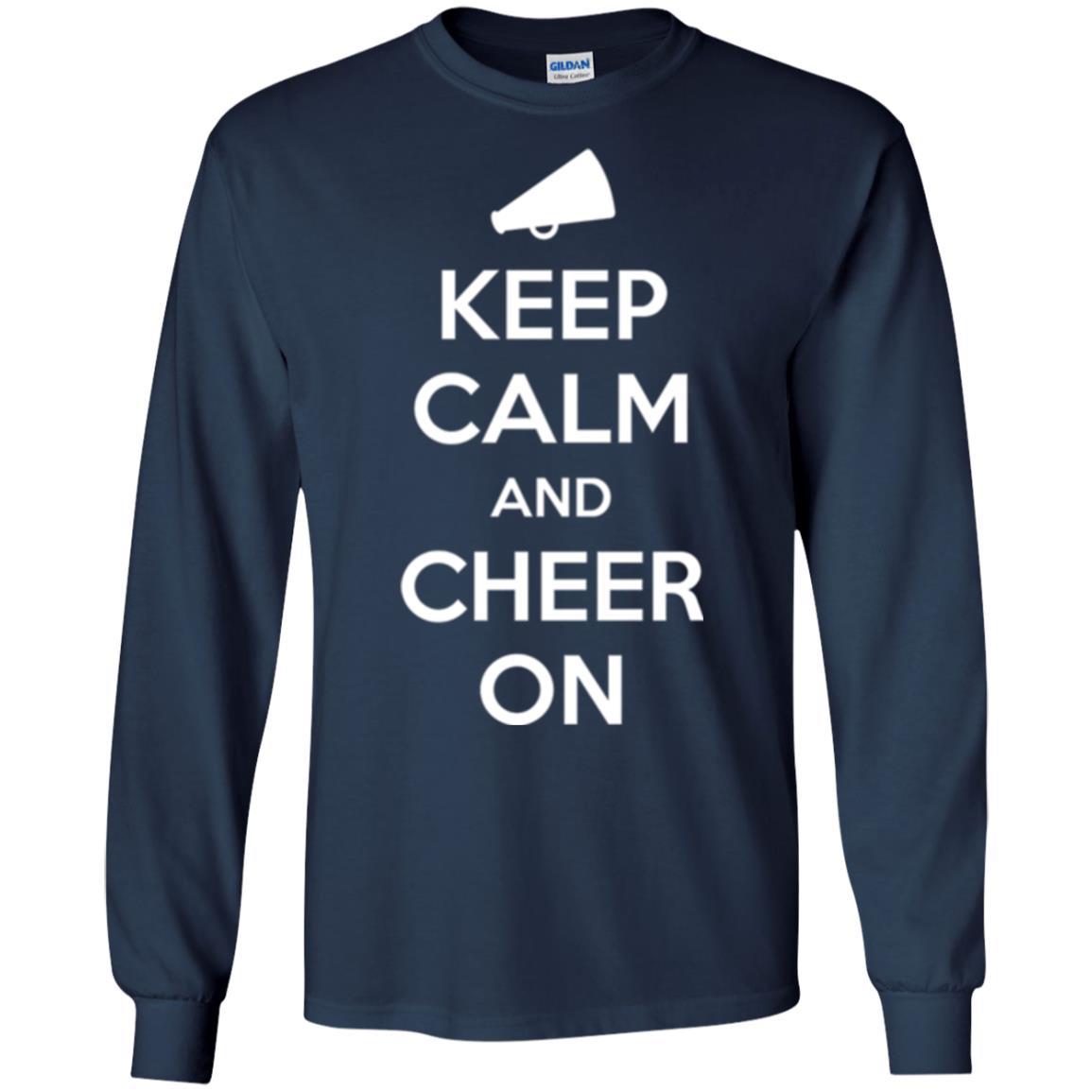 Cheerleader T-shirt Keep Calm And Cheer On Navy