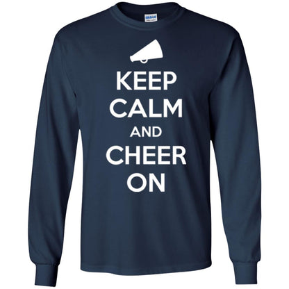 Cheerleader T-shirt Keep Calm And Cheer On Navy