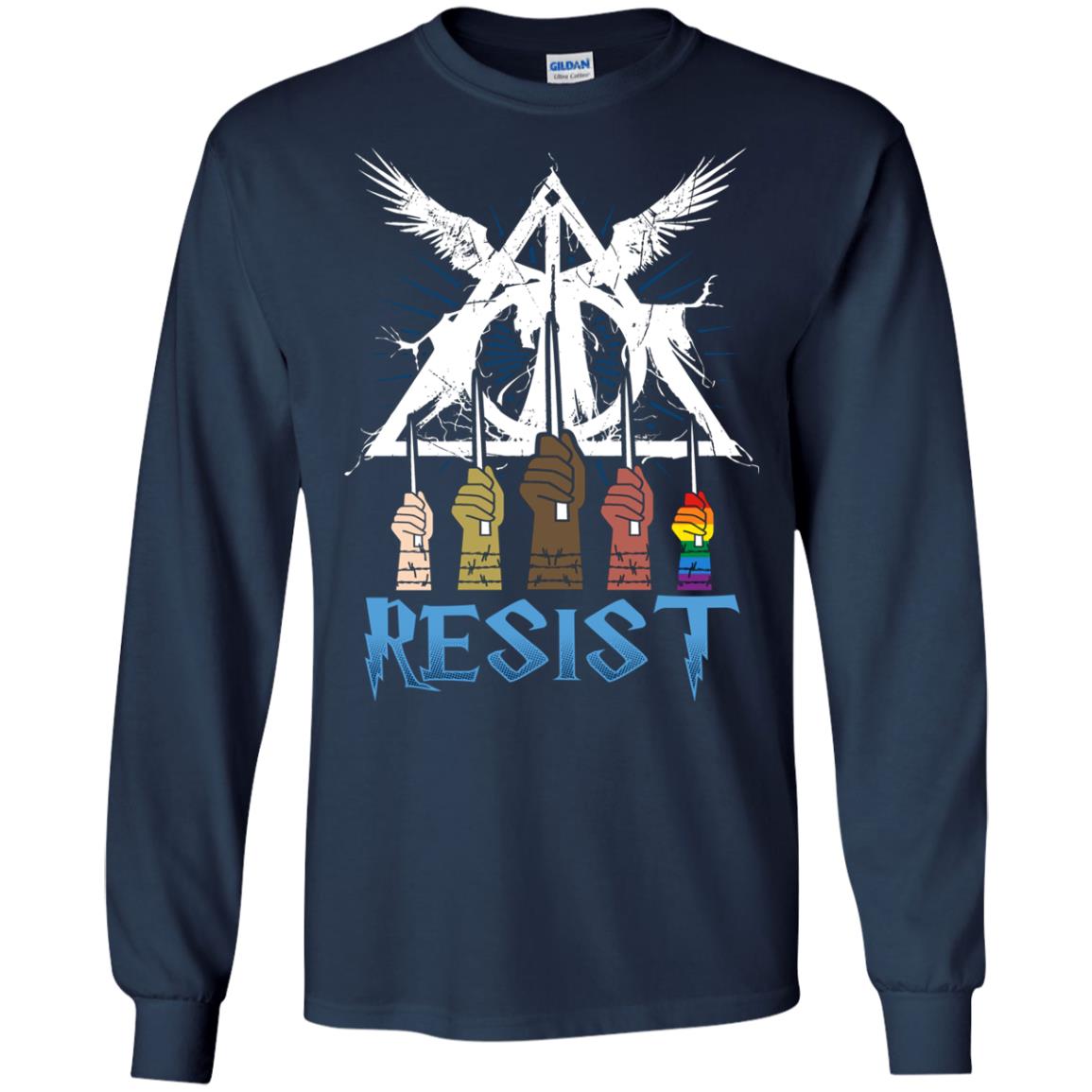 Resist Harry Potter Fan T-shirtG240 Gildan LS Ultra Cotton T-Shirt