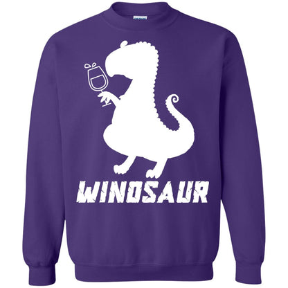 Drinking Party T-shirt Winosaur Wine Dinosaur Purple