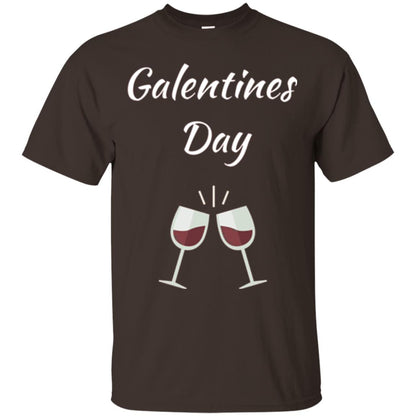 Valentines Alternative Galentines Day T-shirt Dark Chocolate