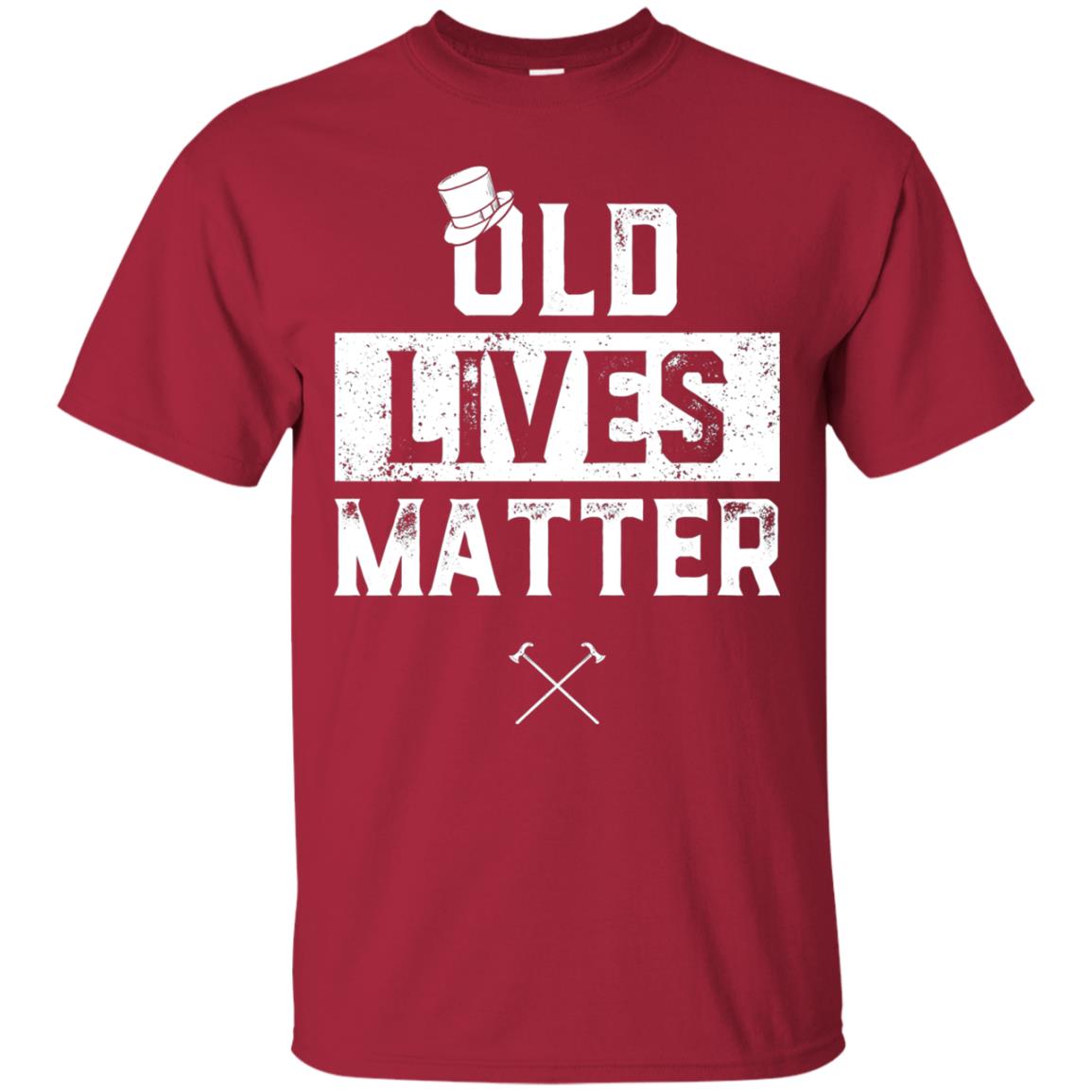 Old Lives Matter Funny Elderly 60th Birthday Shirt Cardinal