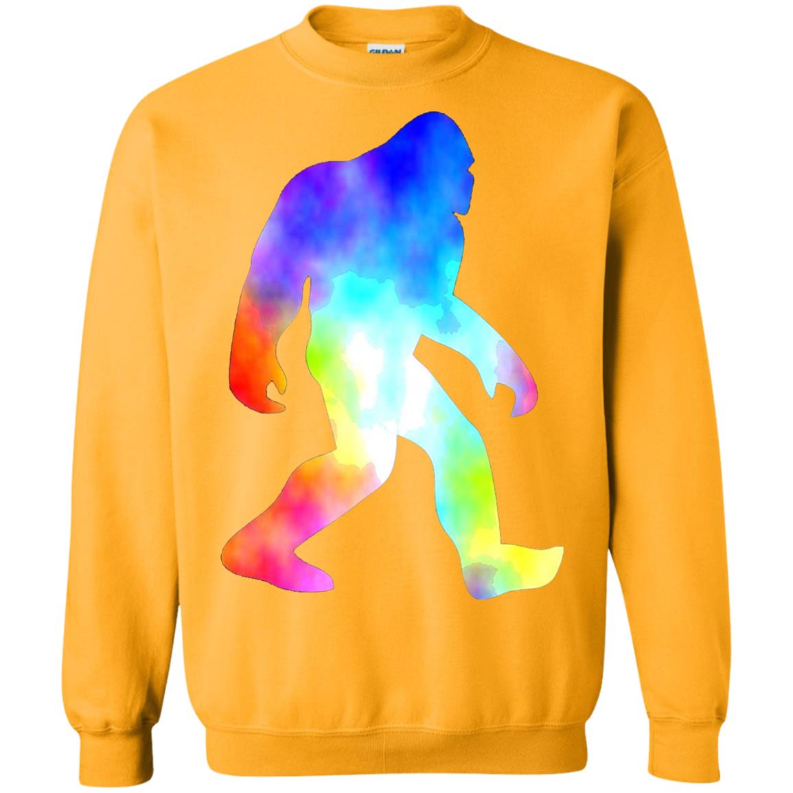 Bigfoot Sasquatch Neon T-shirt Gold