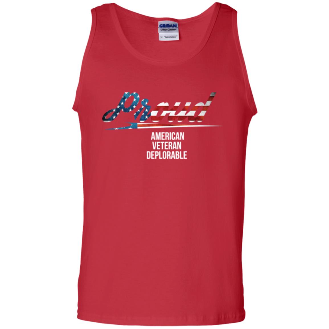 Veteran T-shirt Proud American Veteran Deplorable Red