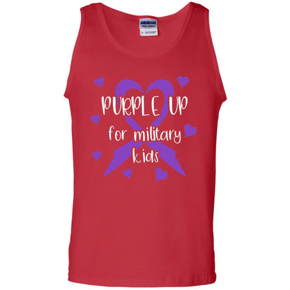 Purple Up For Military Kids Shirt Red