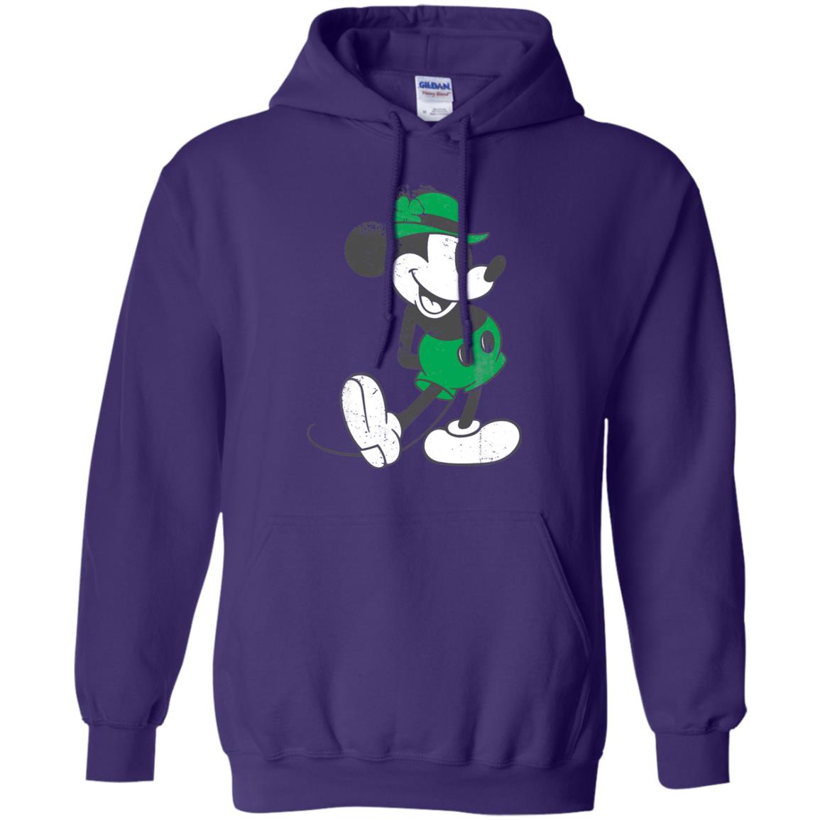 Mickey Mouse St. Patrick_s Day T-shirt Purple