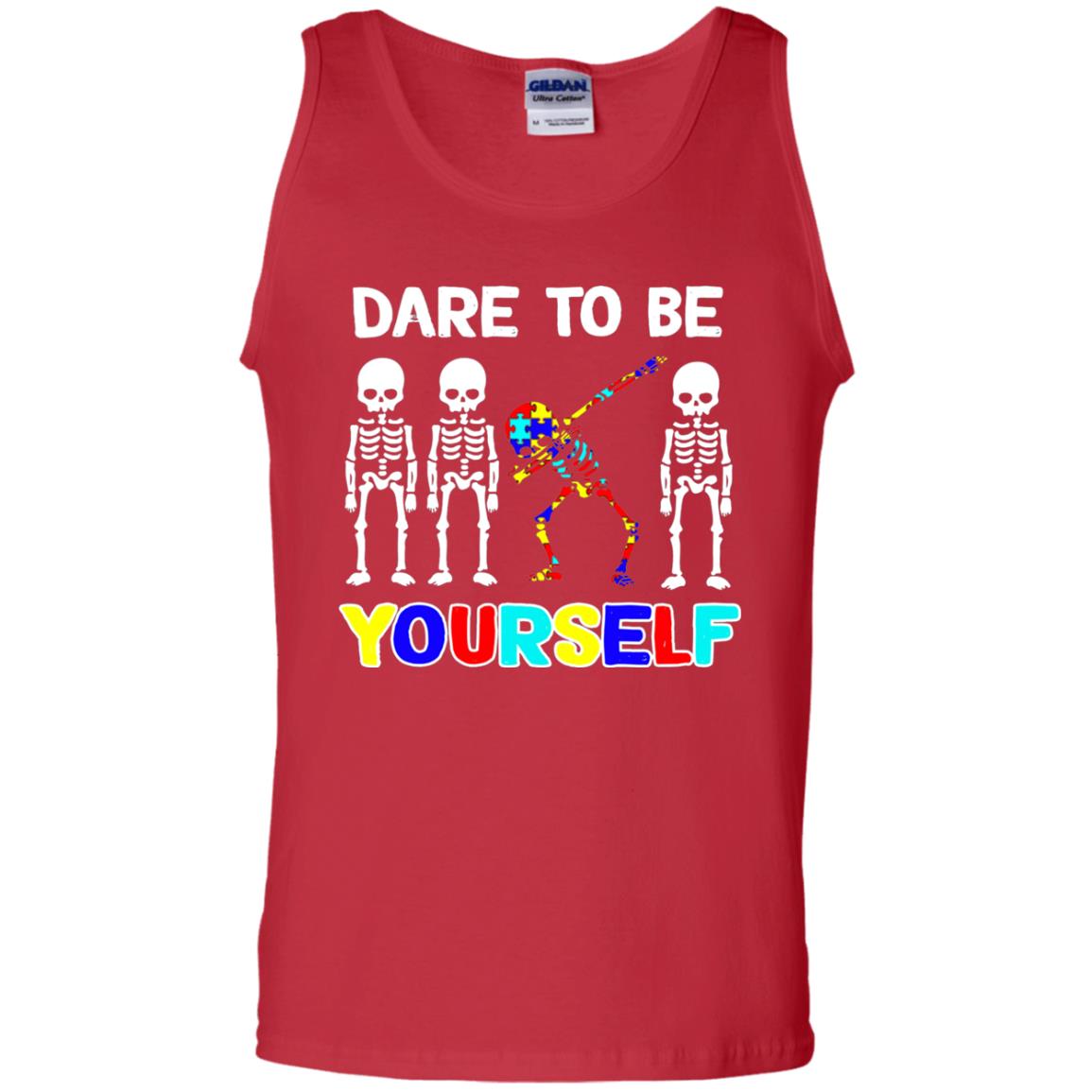 Dare To Be Yourself Autism Awareness Shirt Red