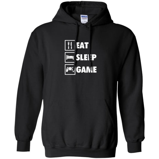 Gamer T-shirt Eat Sleep Game Black