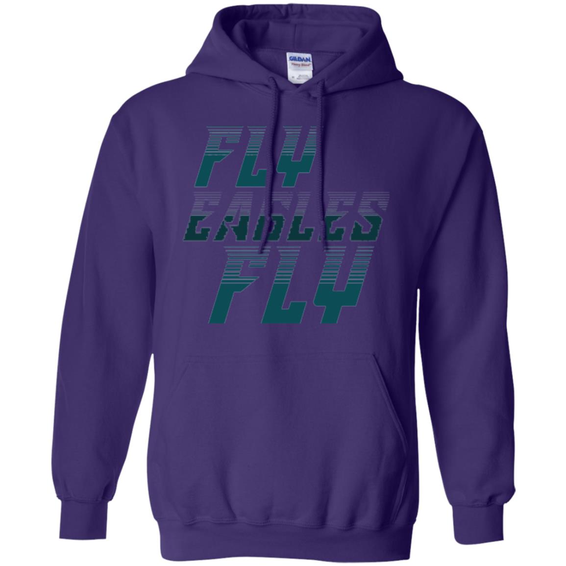 Football Lover T-shirt Fly Eagles Fly Purple