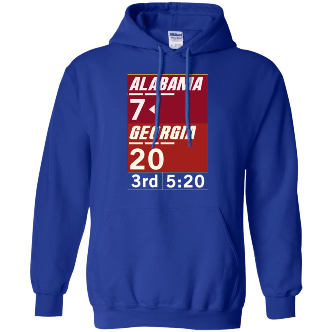 Football Lover T-shirt Alabama 26-23 Comeback Win 2-sided Royal