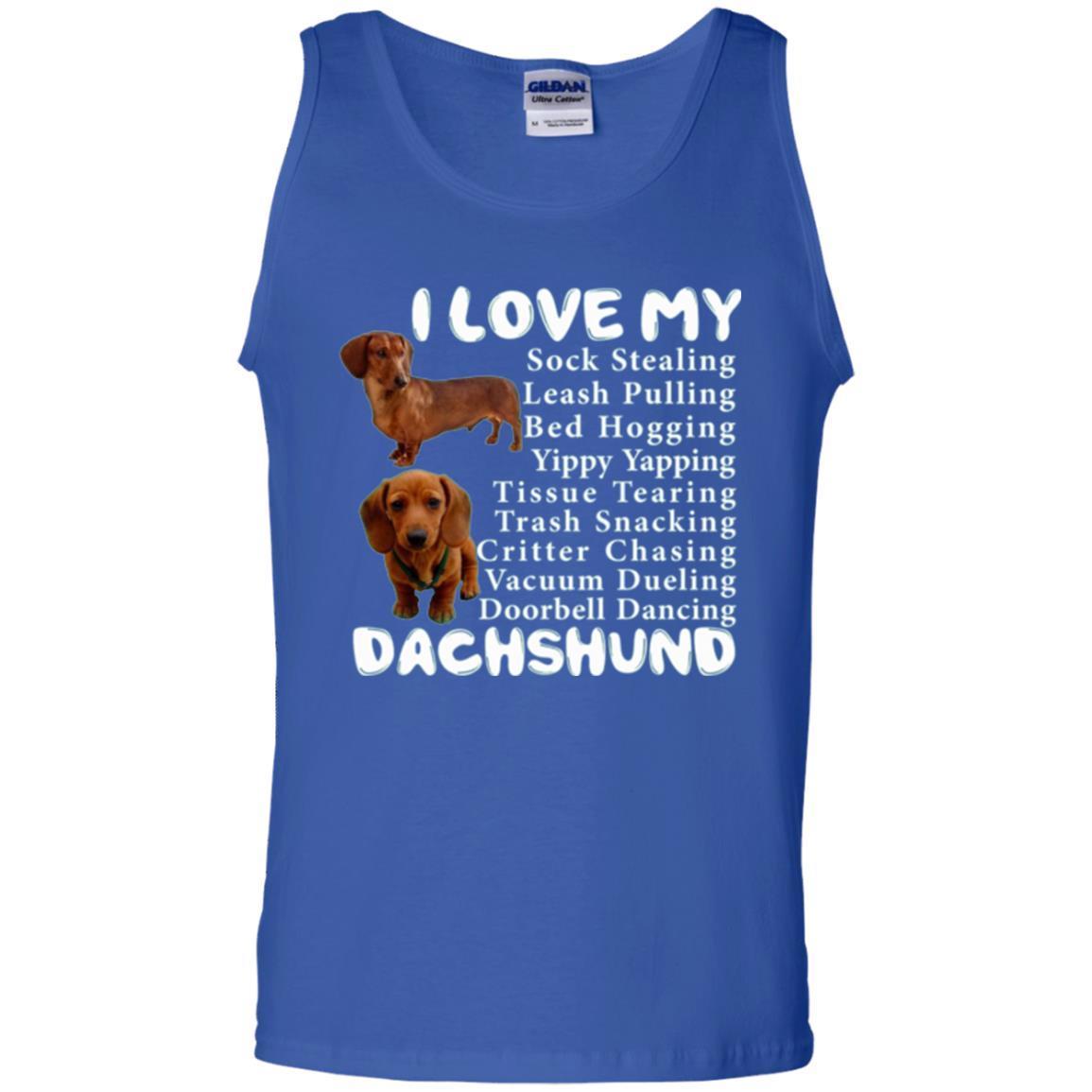 Dachshund T-shirt Sock Stealing Bed Hogging Royal