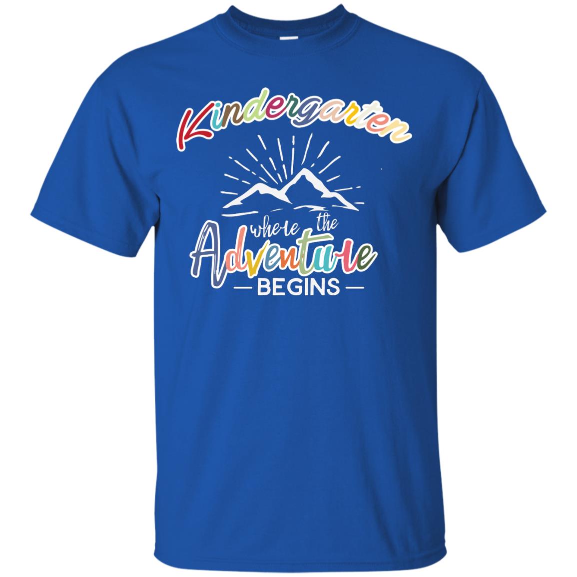 Kindergarten Where The Adventure Begins Shirt Royal