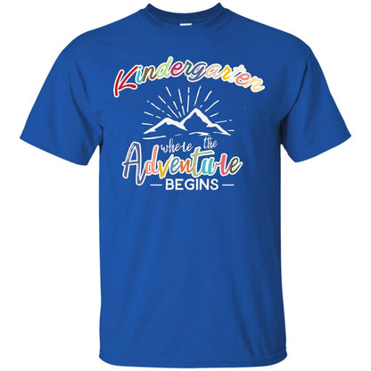Kindergarten Where The Adventure Begins Shirt Royal